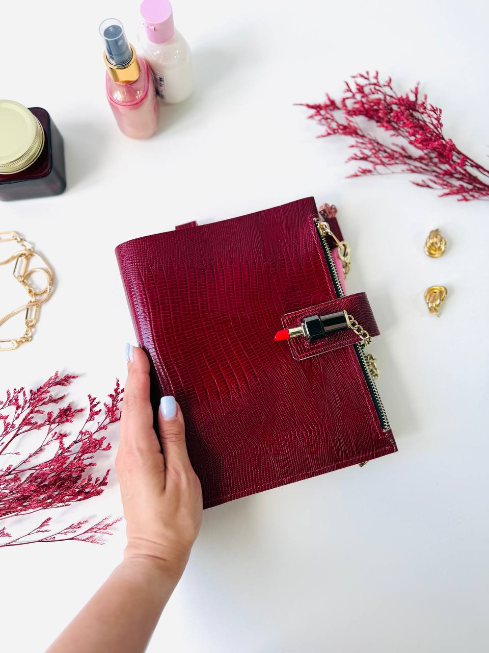 Natural Italian Leather Planner A5, Leather template, A5 ring binder,Binder a5,Leather wallet template,pink Binder wallet.