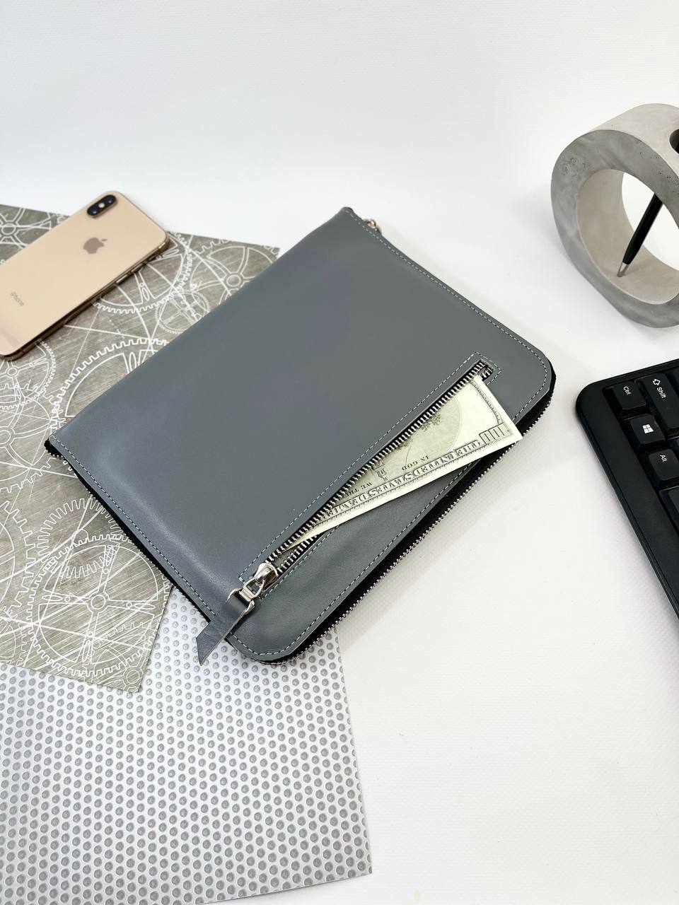 Leather zipper notebook. Natural Leather Planner A5, Leather template, A5 ring binder,Binder a5,Leather wallet template,Binder