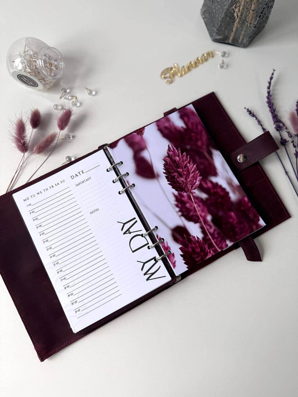 Leather Planner notebook cover A5, Leather Bullet Journal,Leather Sketchbook,Executive Leather Planner,Handmade Leather crazy horse.