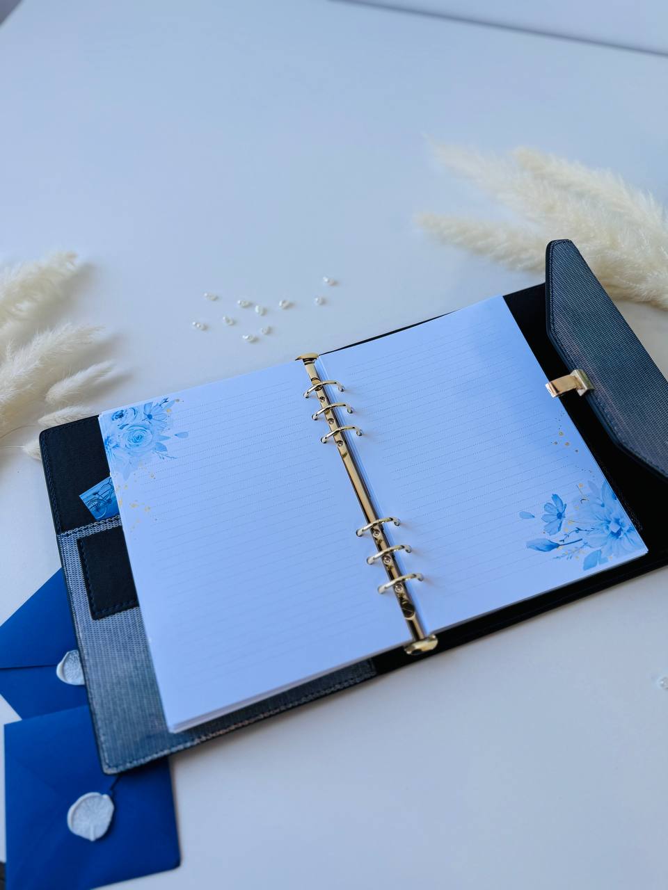 Hard leather cover A5 big binder.