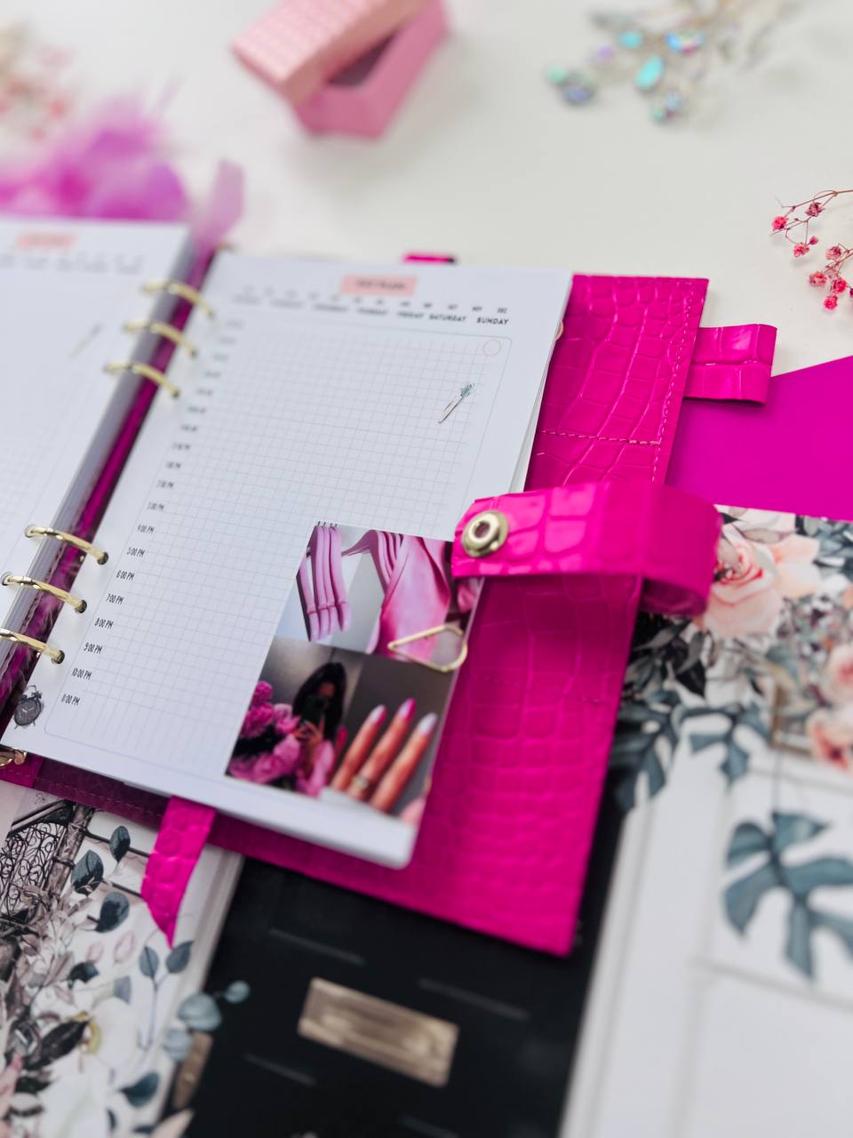 Pink Luxe A5 Planner - Daily Chic Organizer