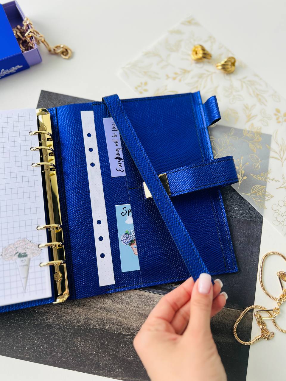 Leather notebook cover A5.