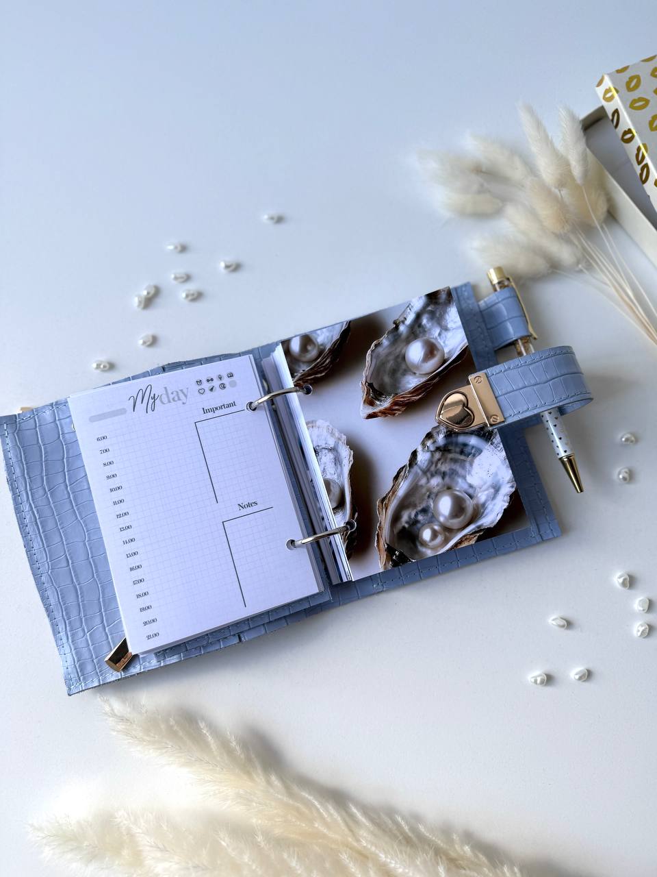 Leather mini planner A7, mini planner,personal size, study stationery, passport size notebook, leather wallet binder planner daily.