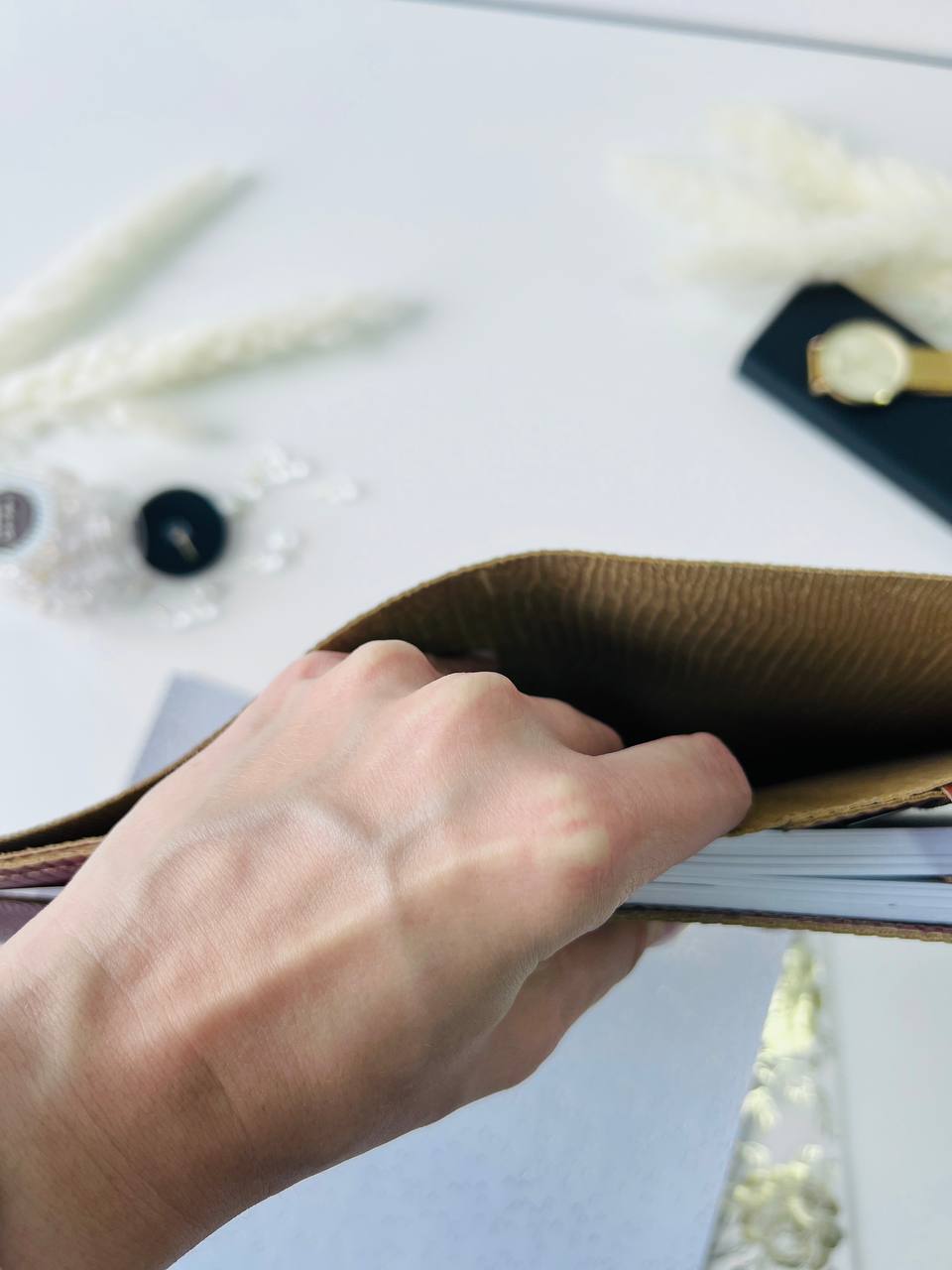 Natural Italian Leather Planner A5, Ringbuch a5, Leather template, A5 ring binder,Binder a5,Leather wallet template,Binder wallet.