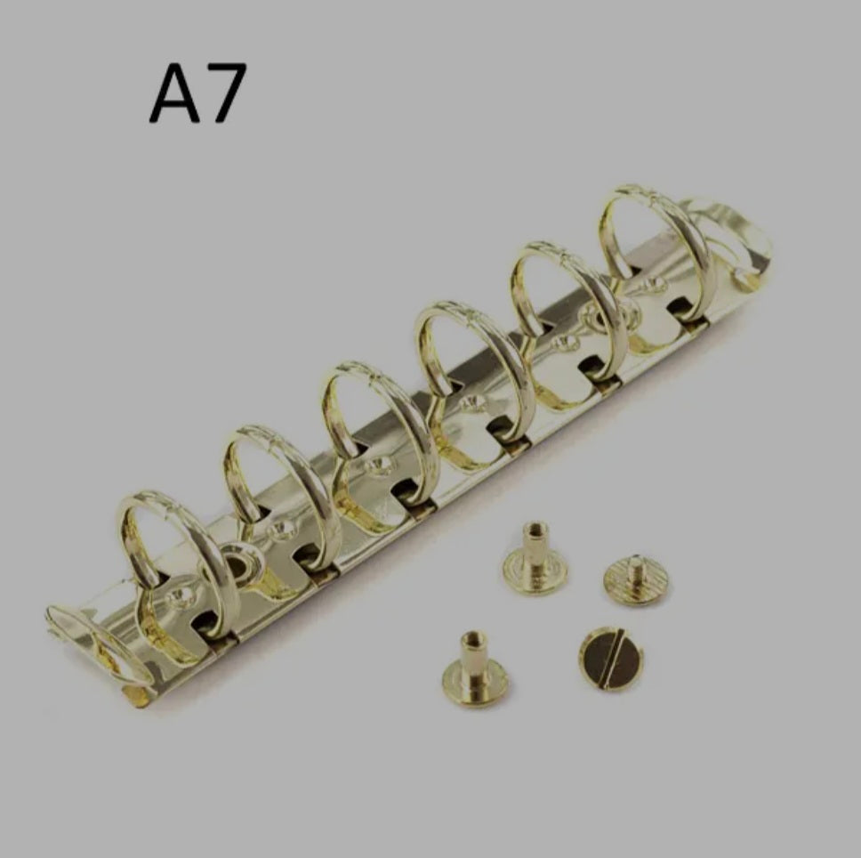 Leather wallet notebook cover mini A7 dated week 2026 big binder.