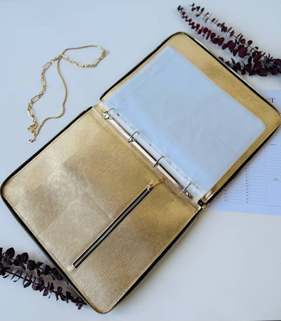 A4 Luxe Leather Organizer Padfolio