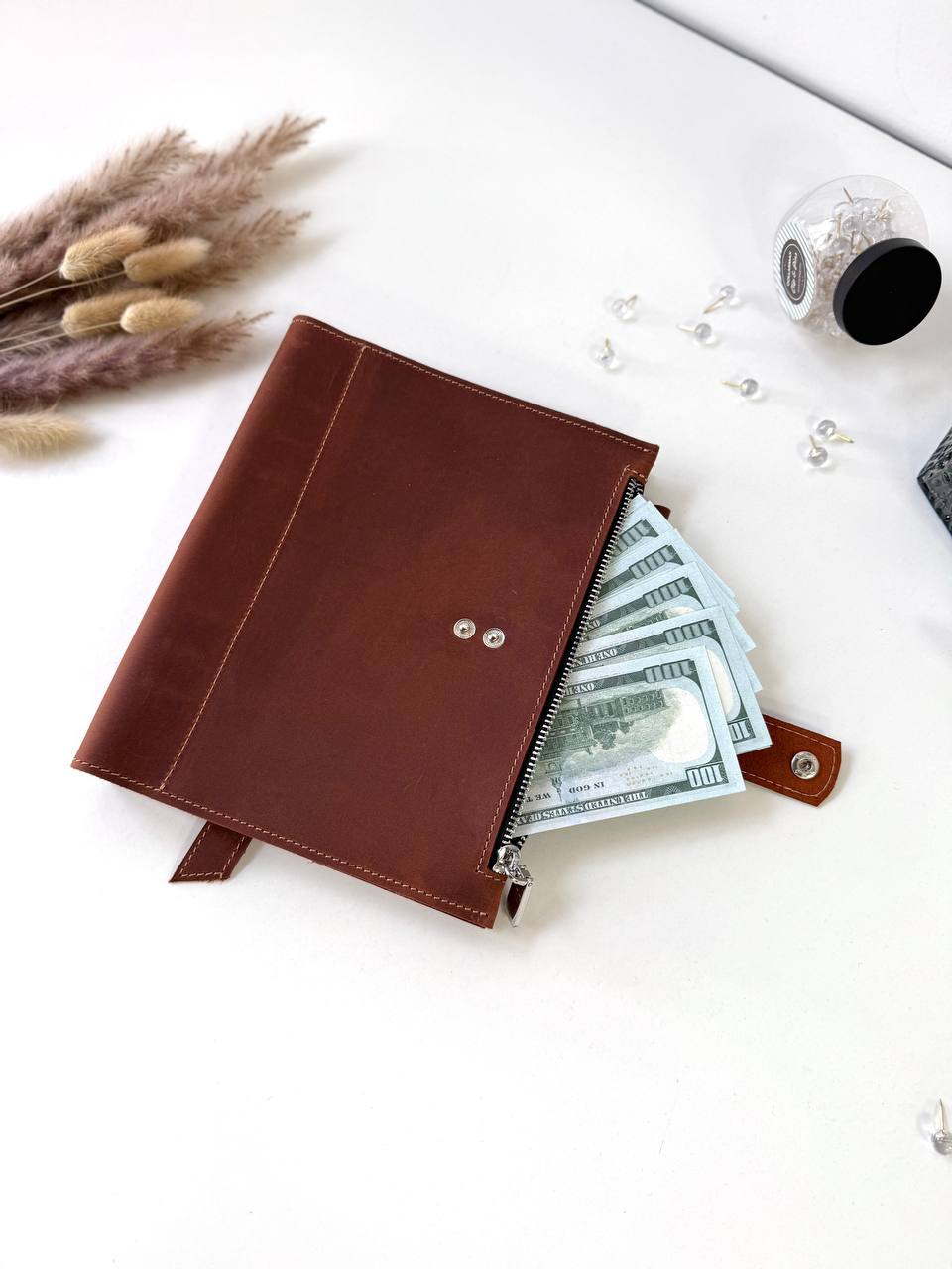 Leather Planner notebook cover A5, Leather Bullet Journal,Leather Sketchbook,Executive Leather Planner,Handmade Leather crazy horse.