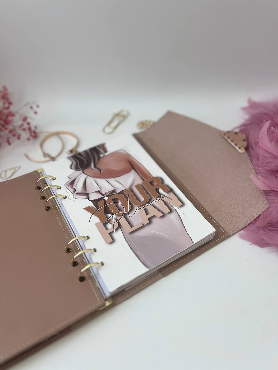 Natural Leather Planner A5, Leather template, A5 ring binder,Binder a5,Leather wallet template,Binder wallet.