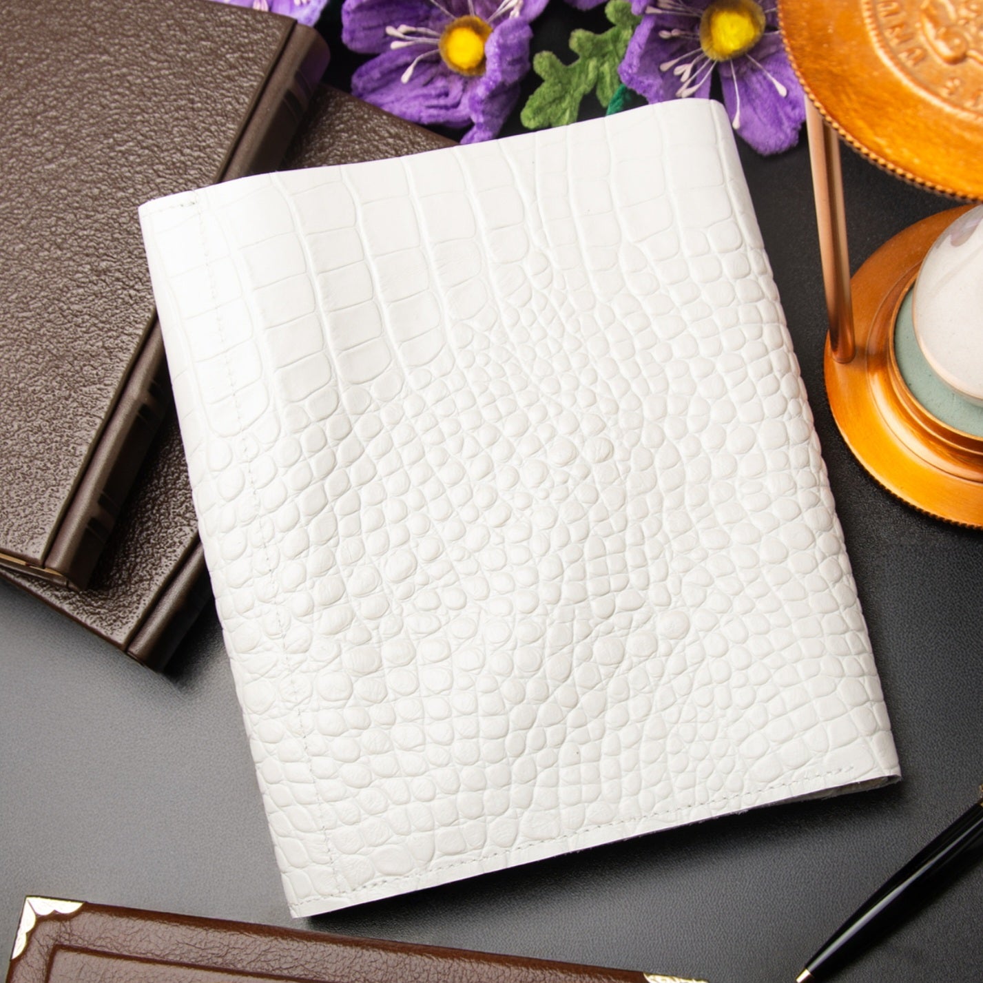 A5 Luxe Leather Notebook Sleeve