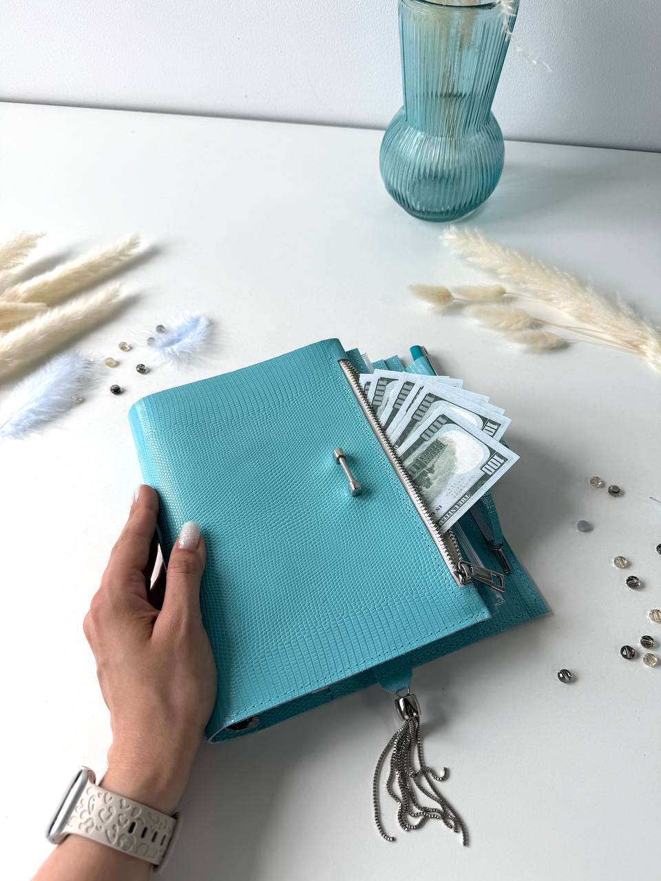 Natural Italian Leather Planner A5, Ringbuch a5, Leather template, A5 ring binder,Binder a5,Leather wallet template,Binder wallet.