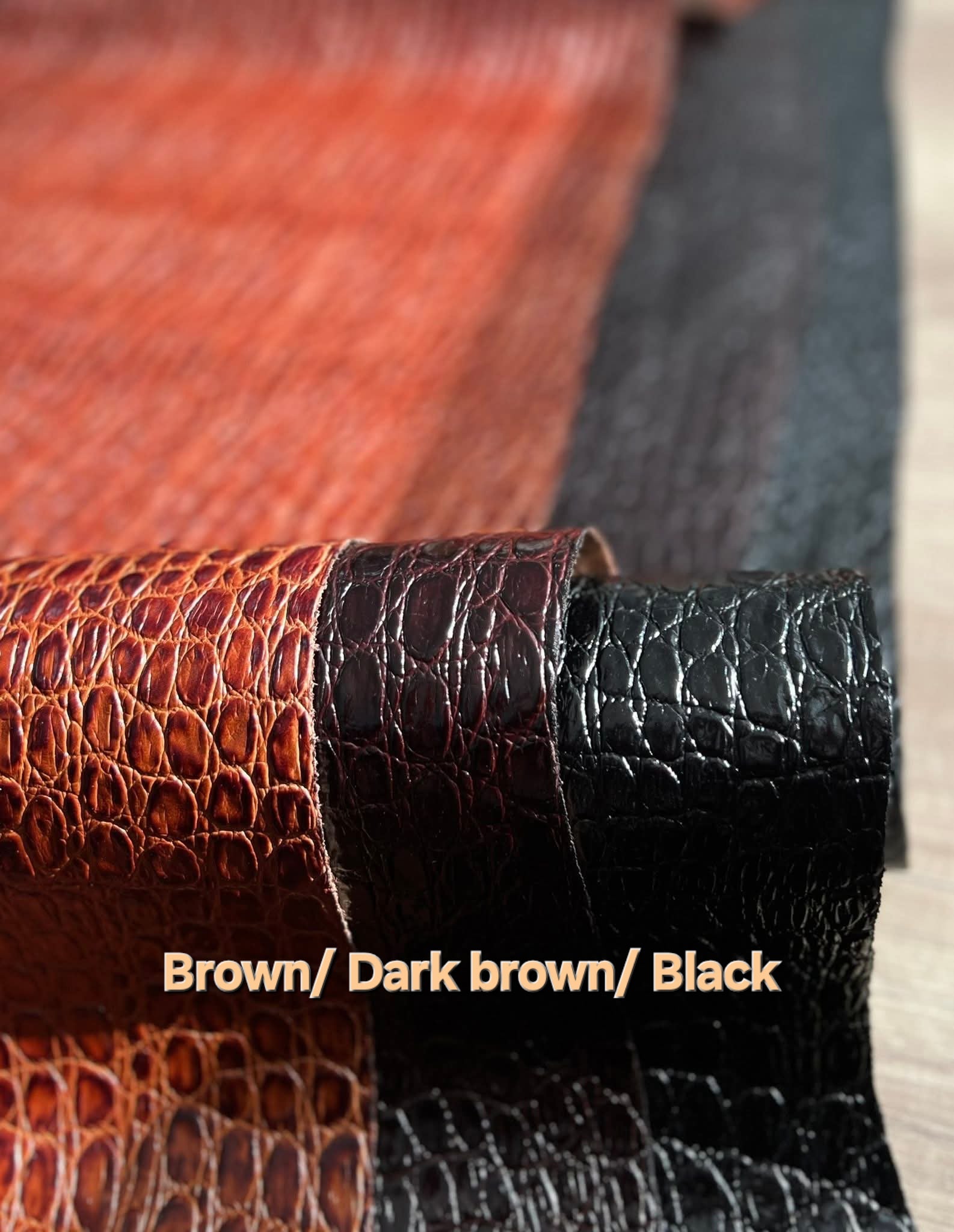 Limited edition. Crocodile-Embossed Leather Planner A5.