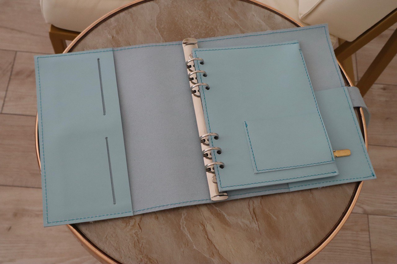 Cyprus, Limassol,  stationery items. Leather notebook cover A5,  classic collection.