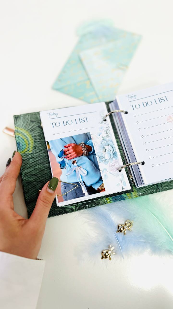 Exclusive Leather mini planner A7 binder.