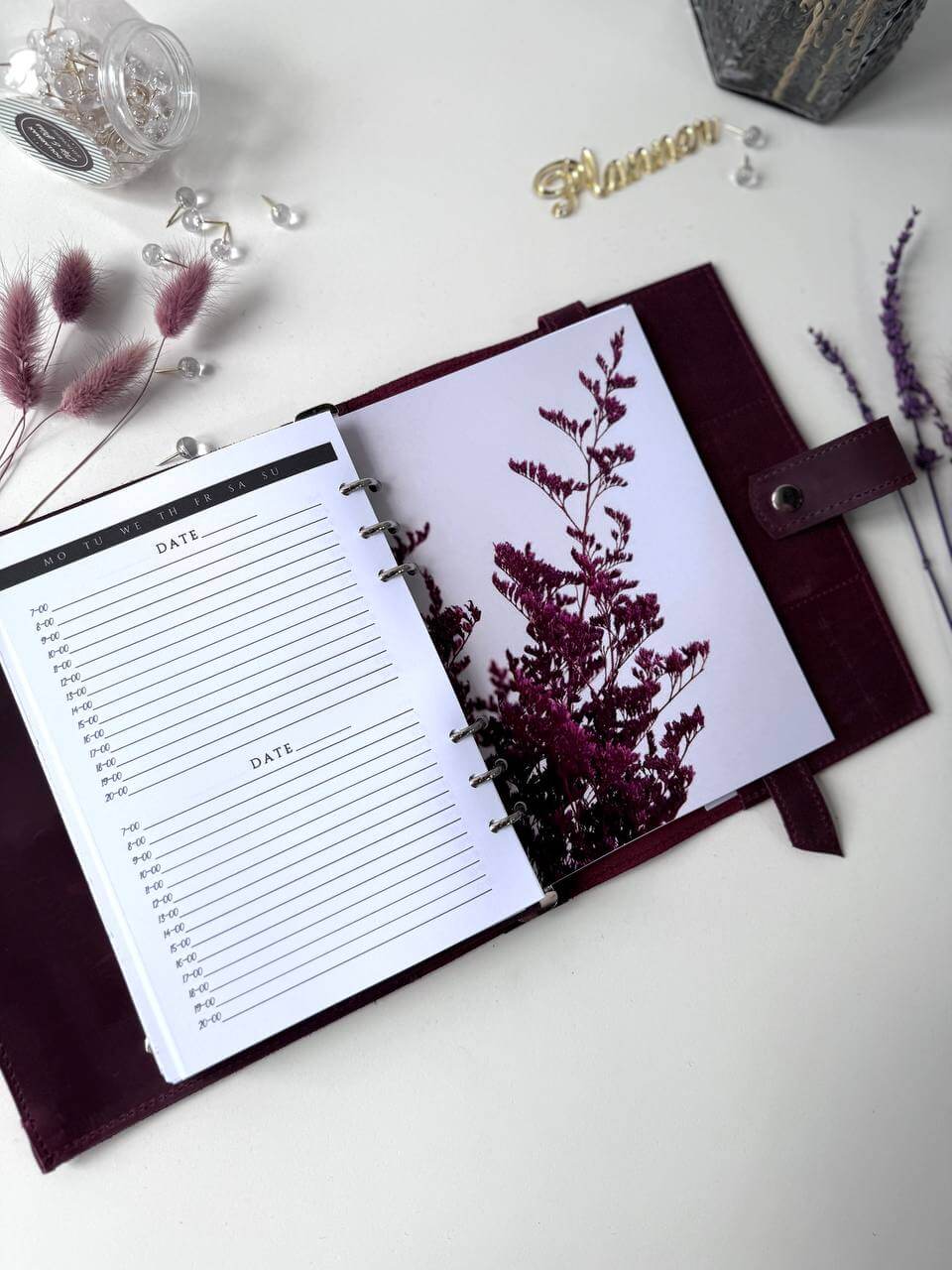 Leather Planner notebook cover A5, Leather Bullet Journal,Leather Sketchbook,Executive Leather Planner,Handmade Leather crazy horse.