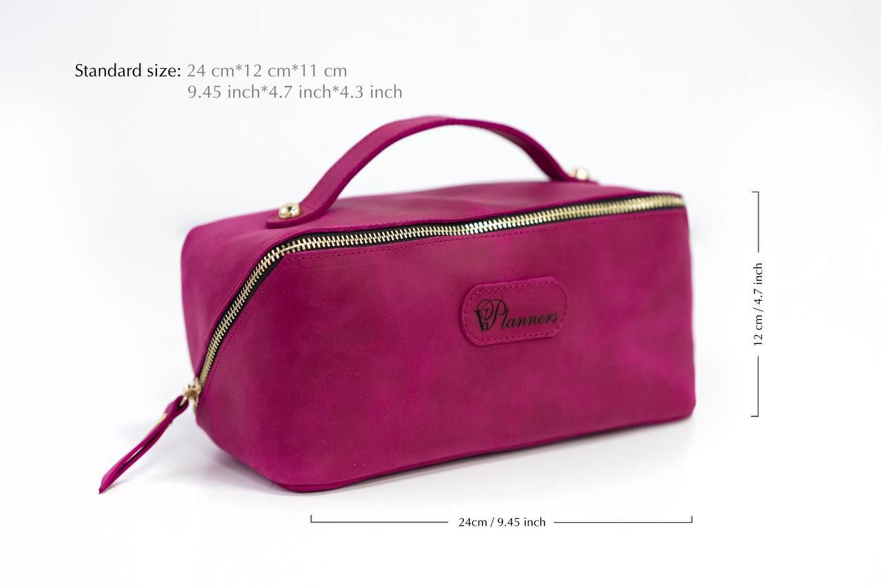 Bridesmaid gifts, Leather makeup bag, Mothers day gift, Personalized gift, Bridesmaid, Gift for her, pink cosmetic bag.