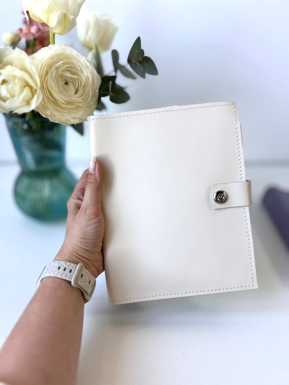 Cyprus, Limassol,  stationery items. Leather notebook cover A5,  classic collection.