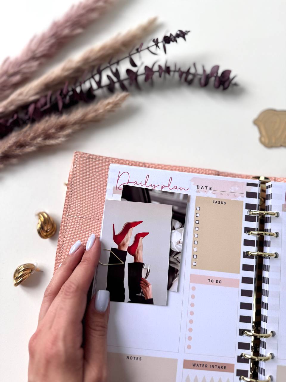 Natural Italian Leather Planner A5, Ringbuch a5, Leather template, A5 ring binder,Binder a5,Leather wallet template,Binder wallet.