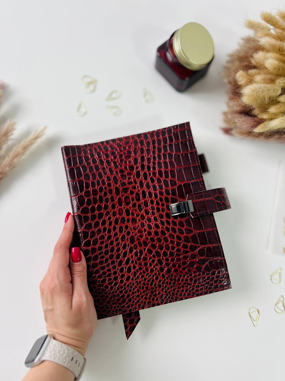 3 in 1 rare brown leather planner A5.