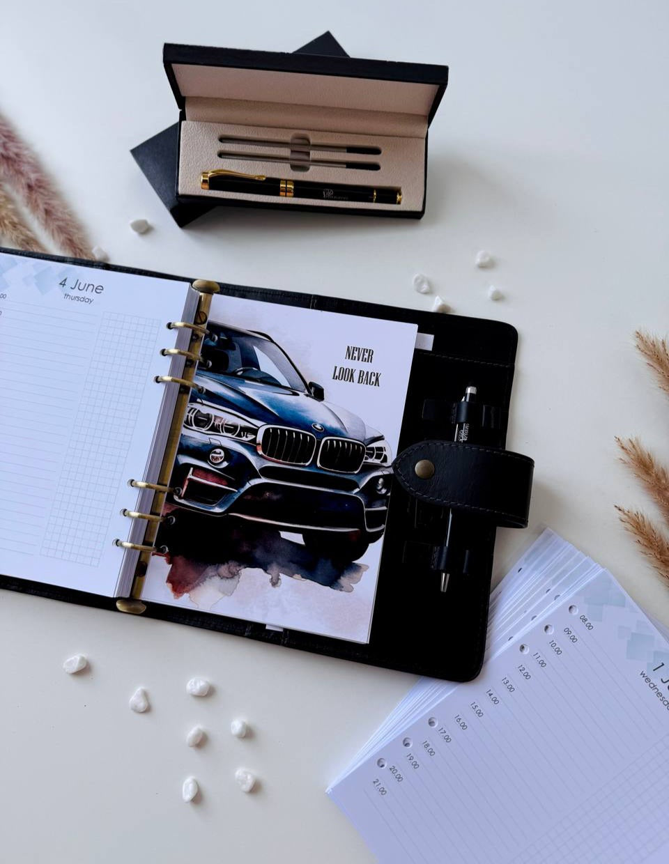 All-in-One Planning System: Daily Planner, Budget & Schedule Inserts. Dated 2026 planner. Gift for him. Gift for boss. Gift for father.