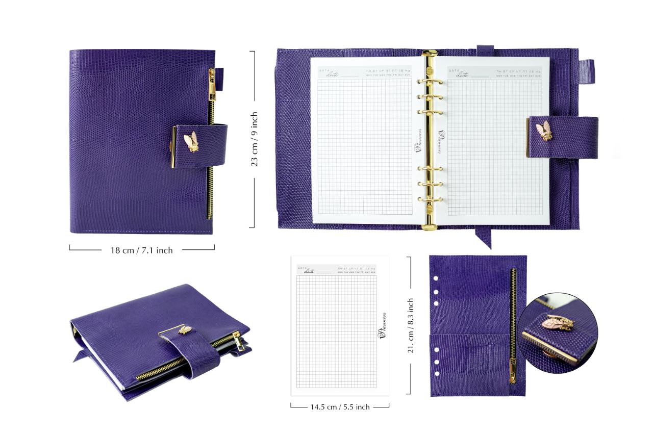 Natural Italian Leather Planner A5, Ringbuch a5, Leather template, A5 ring binder,Binder a5,Leather wallet template,Binder wallet.