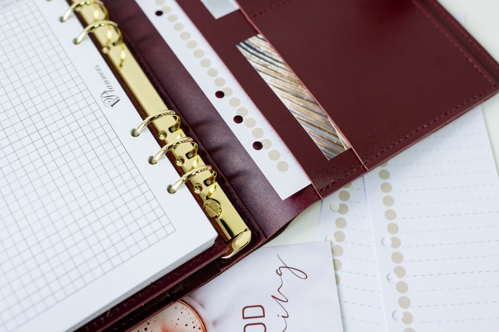 Leather cover A5 - for documents A5 and A4 size.