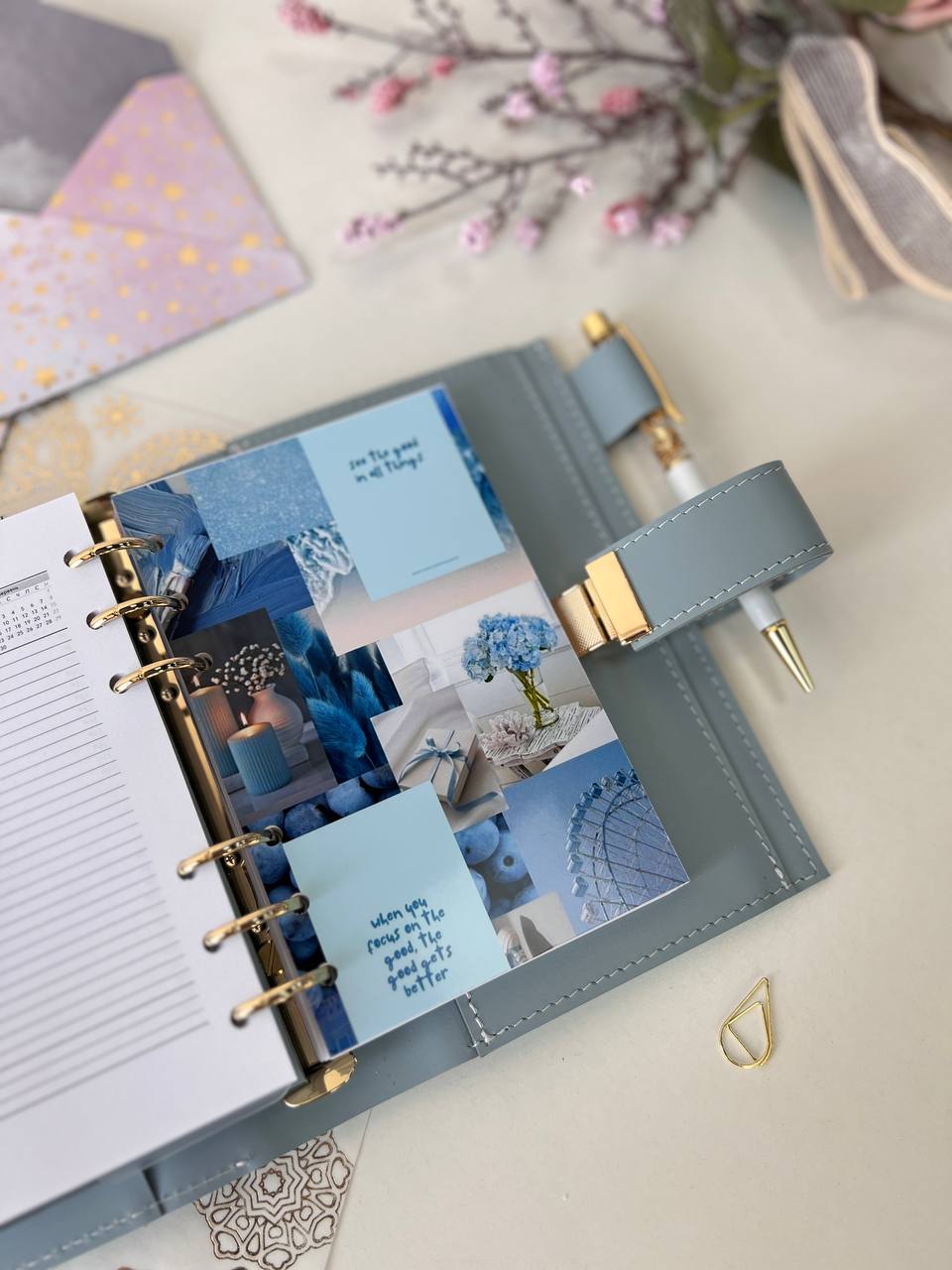 A6 NEW SIZE leather double planner cover binder 6 rings binder, dated planner, leather planner, gift for her, medium size planner. Dated 2026.