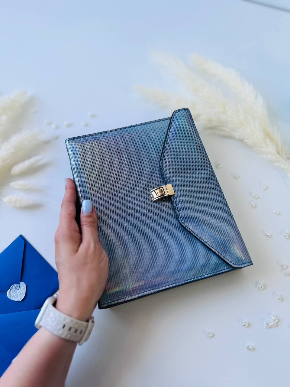 Hard leather cover A5 big binder.