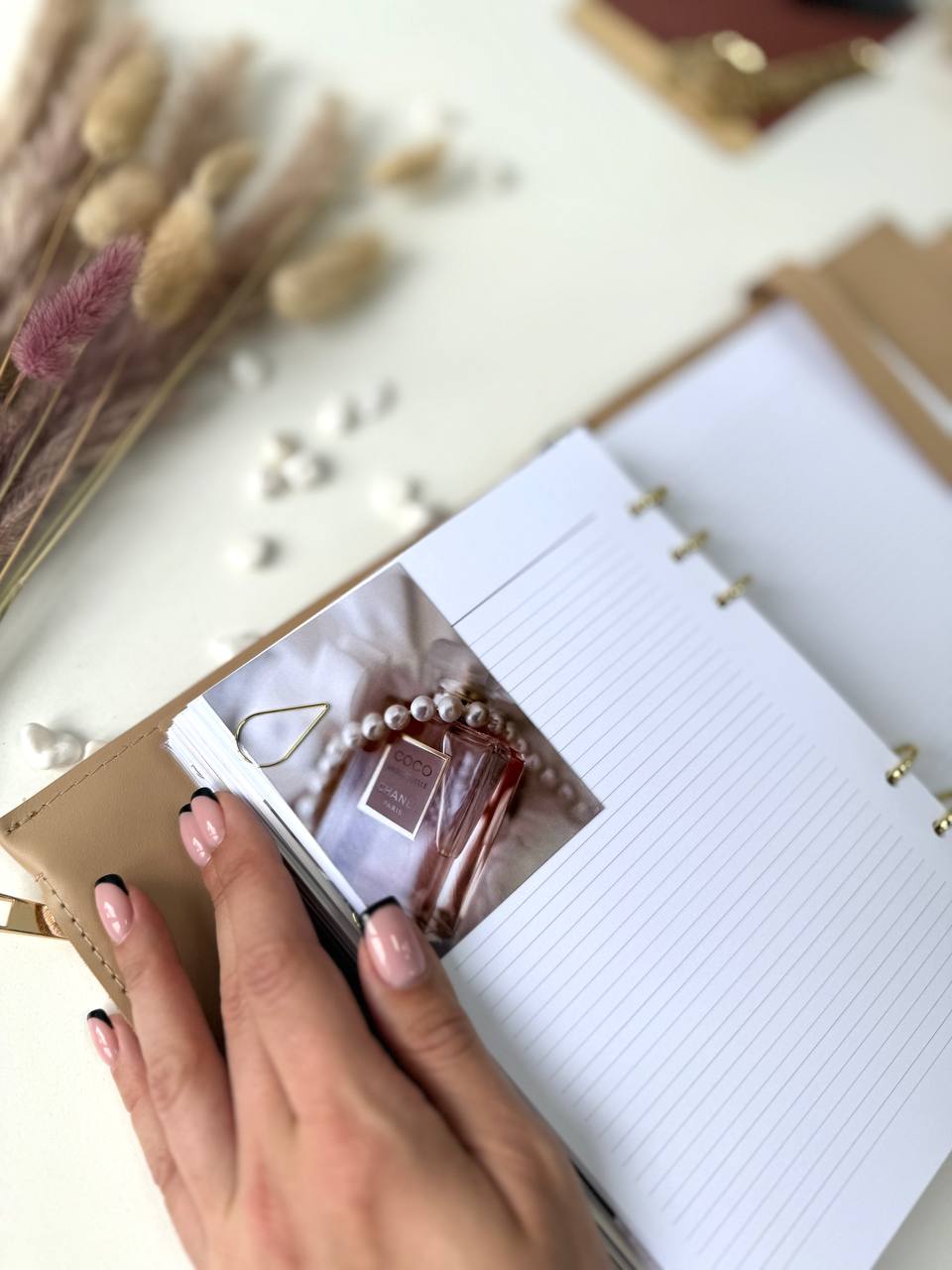 Leather notebook cover. Natural Leather Planner A5,Planner, A5 binder, Leather template, A5 ring binder,Binder a5, planner with bag, gold furniture.