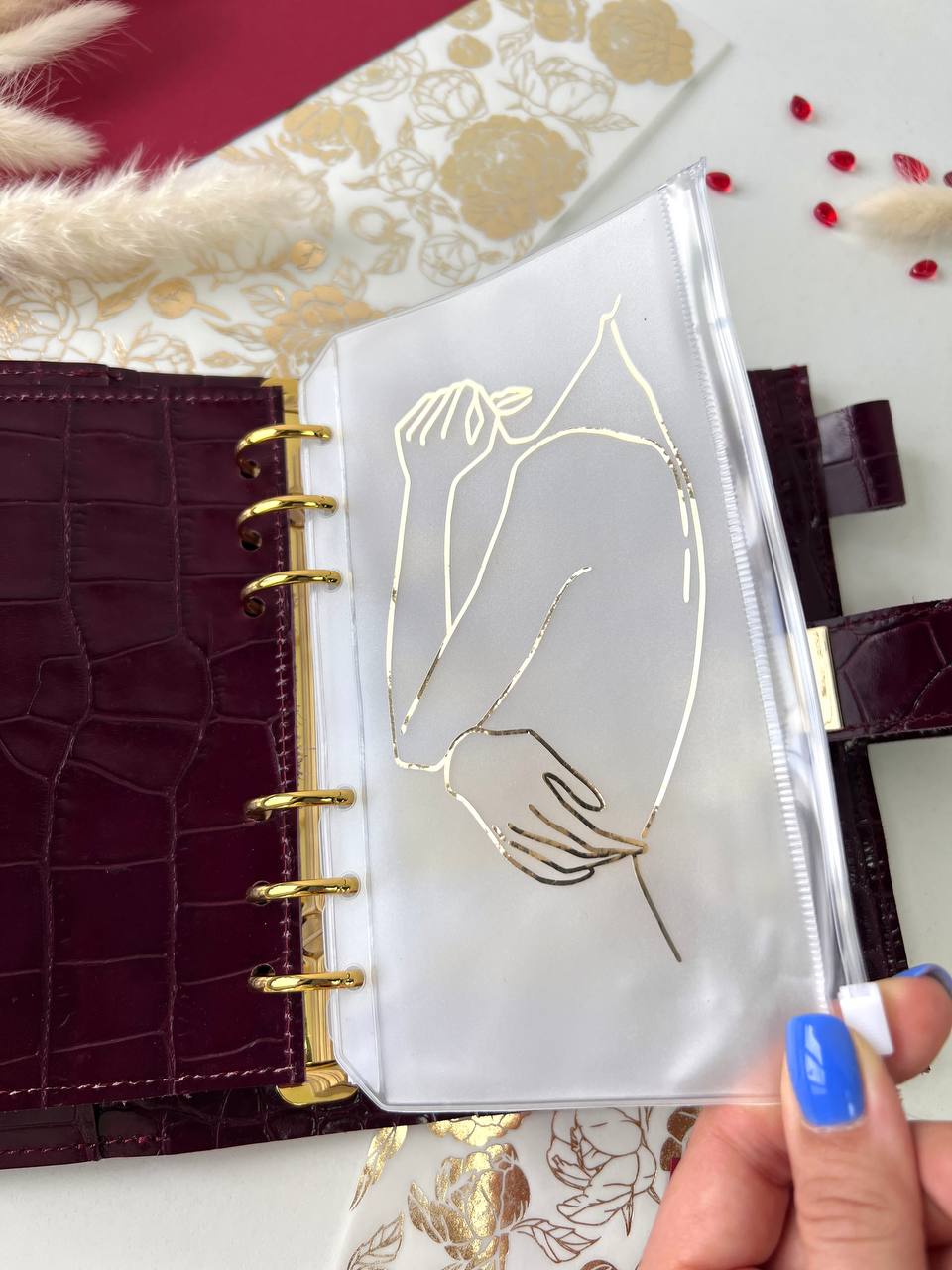 A6 NEW SIZE leather double planner cover binder 6 rings binder, dated planner, leather planner, gift for her, medium size planner.