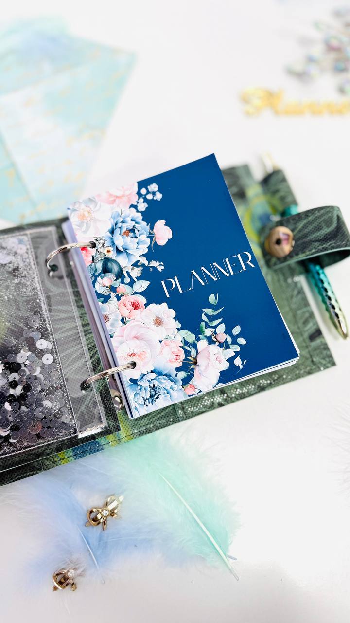 Exclusive Leather mini planner A7 binder.