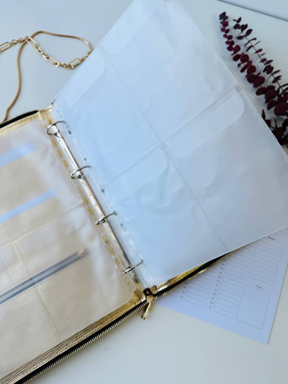 A4 Luxe Leather Organizer Padfolio