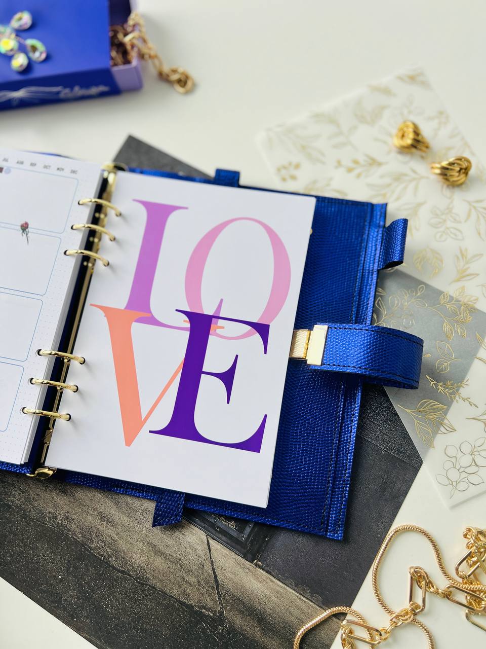 Leather notebook cover A5.