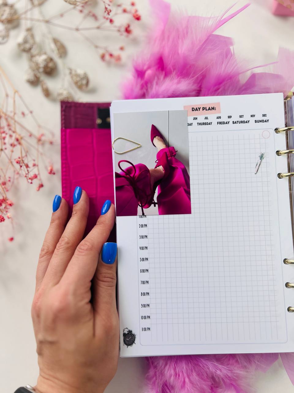 Pink Luxe A5 Planner - Daily Chic Organizer