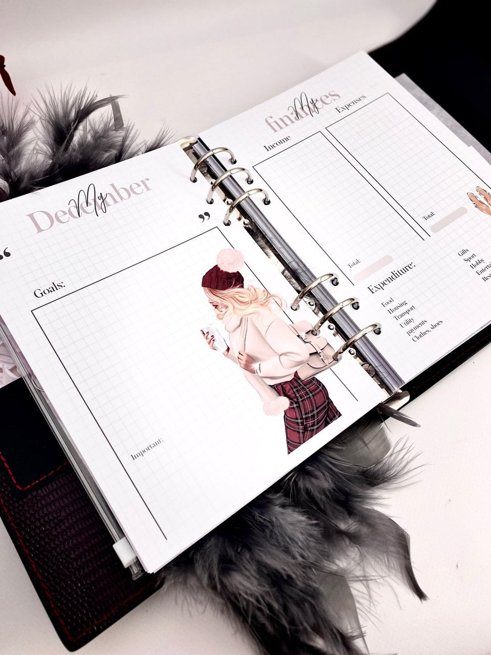 Cyprus,  Limassol. Italian Leather Planner A5, gift for her, perfect planner, Ring Planner Agenda A5 Six Ring Planner and Ring Personal Planner.