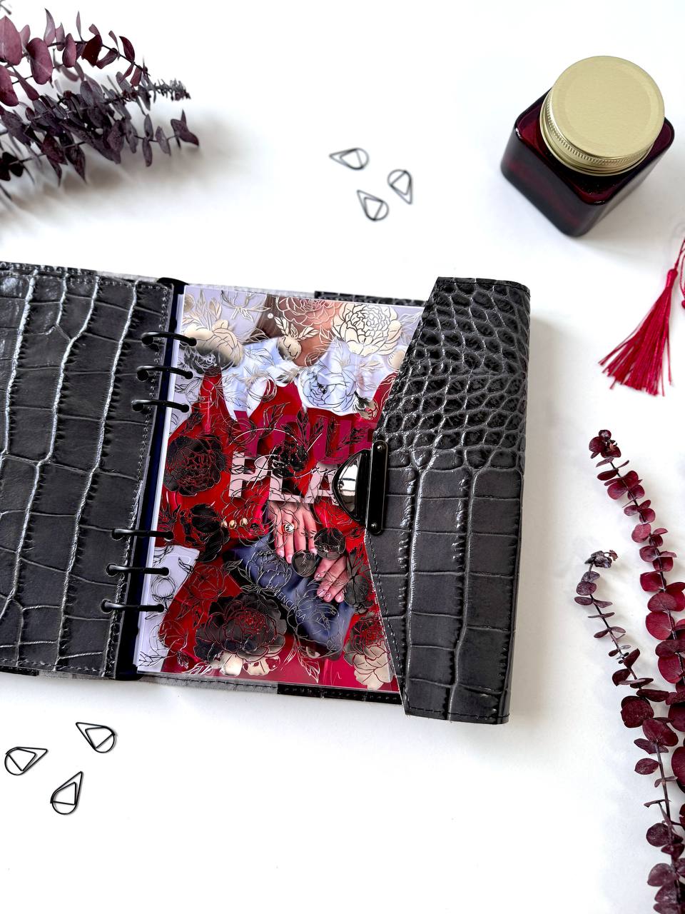 Natural Italian Leather Planner A5, Ringbuch a5, Leather template, A5 ring binder,Binder a5,Leather wallet template,Binder wallet.