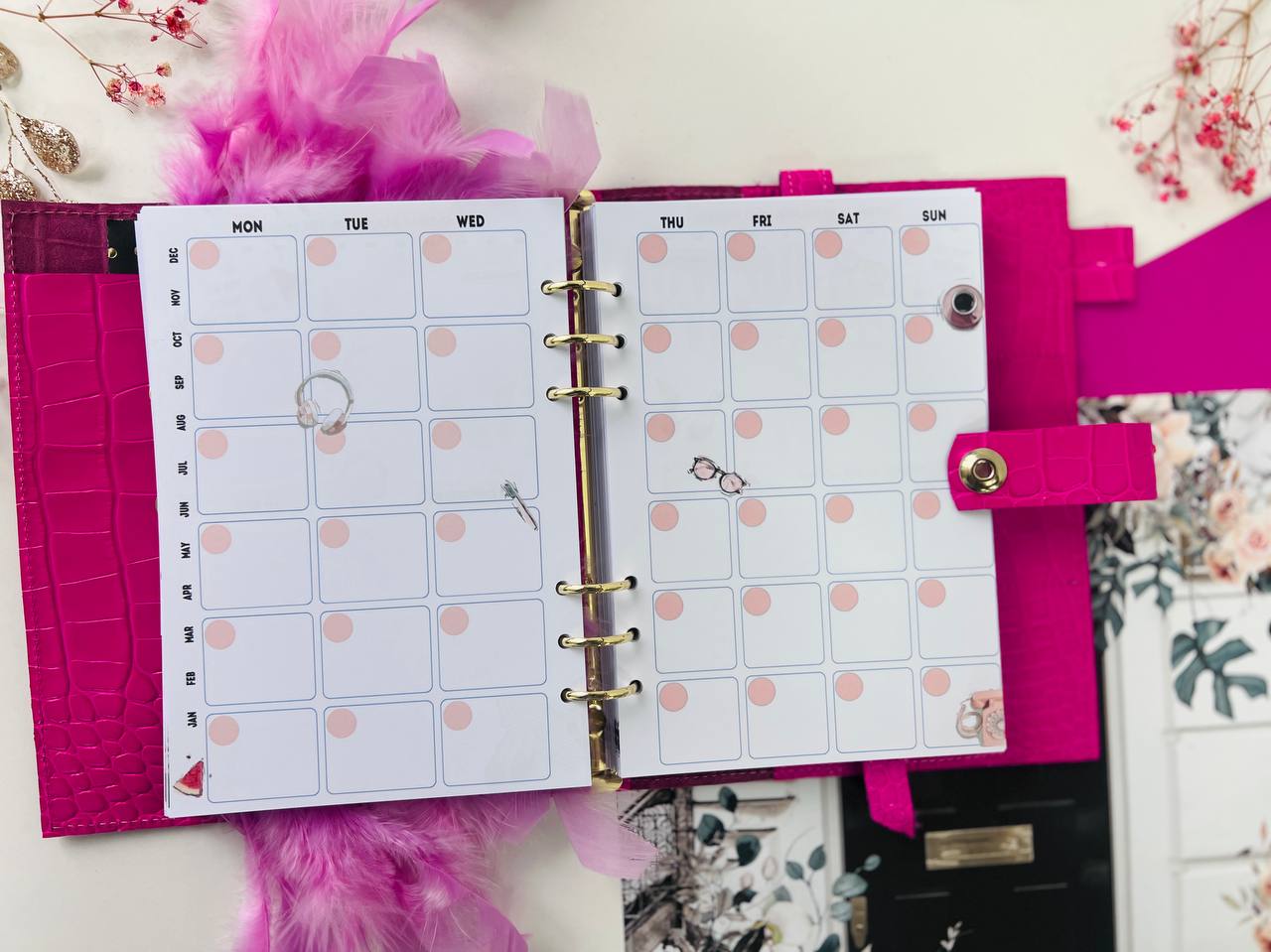 Pink Luxe A5 Planner - Daily Chic Organizer