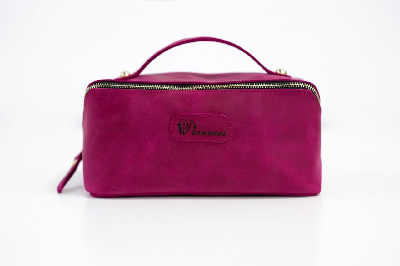 Bridesmaid gifts, Leather makeup bag, Mothers day gift, Personalized gift, Bridesmaid, Gift for her, pink cosmetic bag.