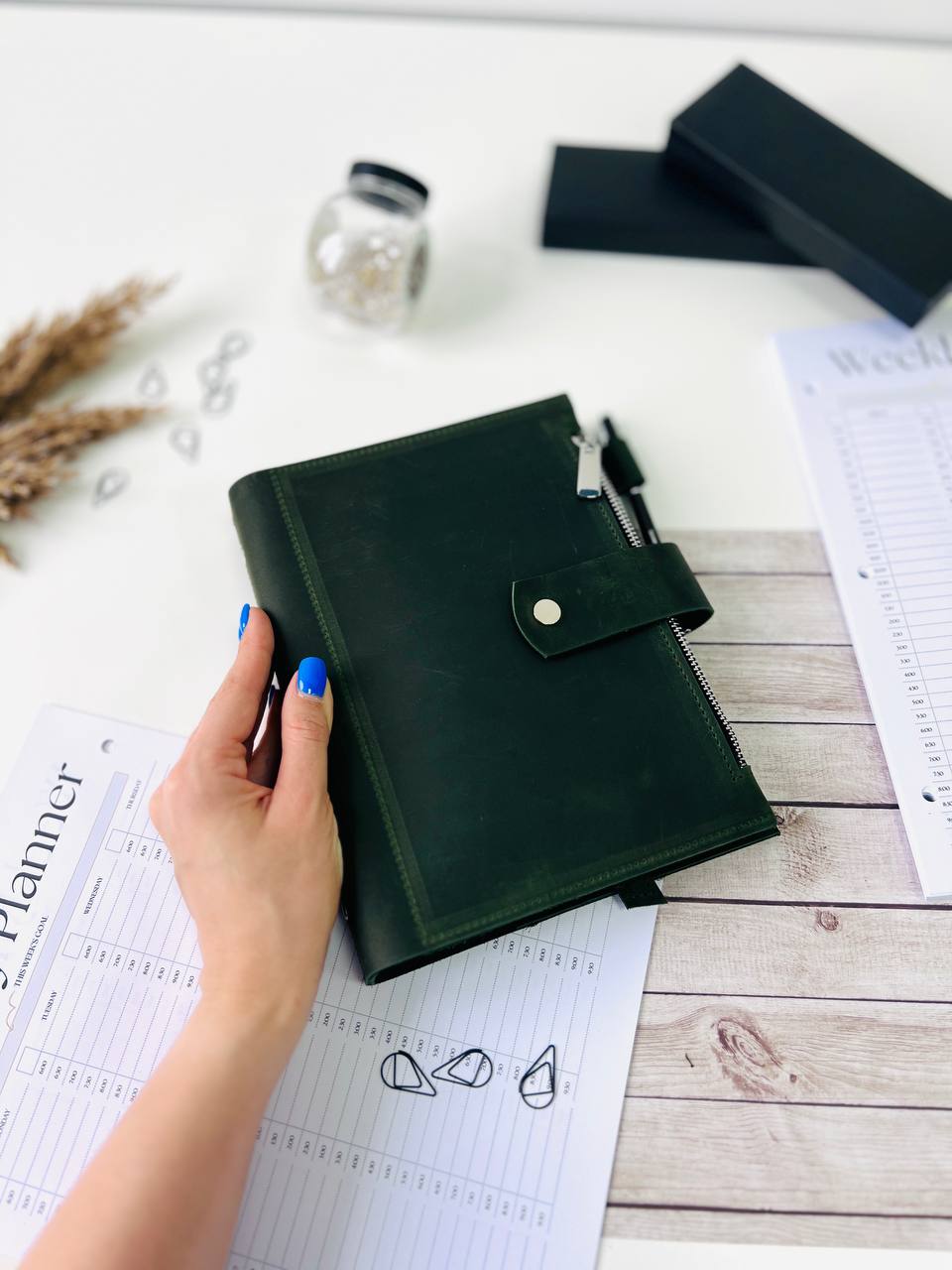 Leather Planner notebook cover A5, Leather Bullet Journal,Leather Sketchbook,Executive Leather Planner,Handmade Leather crazy horse.