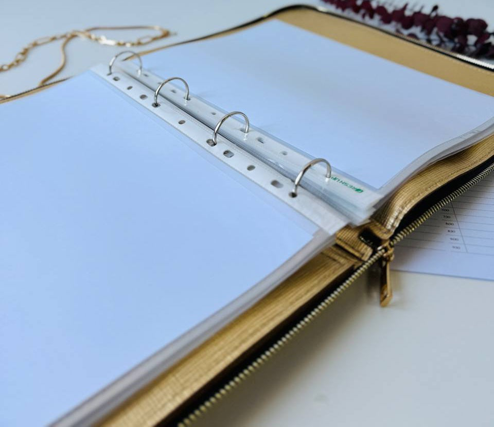 A4 Luxe Leather Organizer Padfolio
